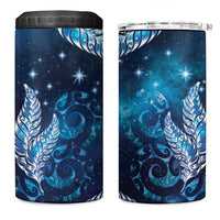 New Zealand Matariki 4 in 1 Can Cooler Tumbler Maori Koru Mix Silver Fern