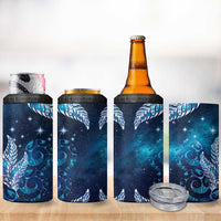 New Zealand Matariki 4 in 1 Can Cooler Tumbler Maori Koru Mix Silver Fern
