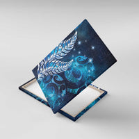 New Zealand Matariki Canvas Wall Art Maori Koru Mix Silver Fern