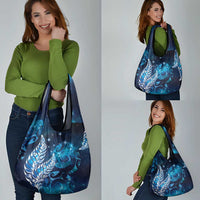 New Zealand Matariki Grocery Bag Maori Koru Mix Silver Fern