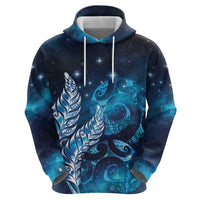 New Zealand Matariki Hoodie Maori Koru Mix Silver Fern