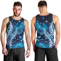 New Zealand Matariki Men Tank Top Maori Koru Mix Silver Fern