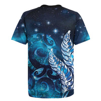 New Zealand Matariki Rugby Jersey Maori Koru Mix Silver Fern