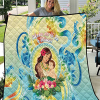 Hawaii Mother's Day Quilt I Love You Mom