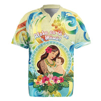 Personalised Hawaii Mother's Day Rugby Jersey I Love You Mom DT04 Yellow - Polynesian Pride