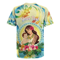Personalised Hawaii Mother's Day Rugby Jersey I Love You Mom DT04 - Polynesian Pride
