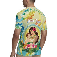 Personalised Hawaii Mother's Day Rugby Jersey I Love You Mom DT04 - Polynesian Pride