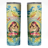 Personalised Hawaii Mother's Day Skinny Tumbler I Love You Mom