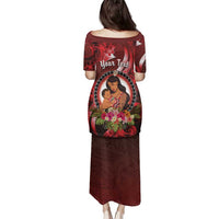 Personalised New Zealand Mother's Day Family Matching Puletasi and Hawaiian Shirt I Love You Mom