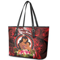 New Zealand Mother's Day Leather Tote Bag I Love You Mom