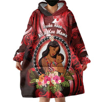 Personalised New Zealand Mother's Day Wearable Blanket Hoodie I Love You Mom