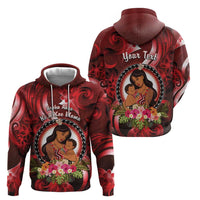 Personalised New Zealand Mother's Day Zip Hoodie I Love You Mom DT04 - Polynesian Pride