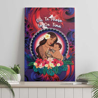 Samoa Mother's Day Canvas Wall Art I Love You Mom