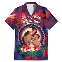 Personalised Samoa Mother's Day Family Matching Mermaid Dress and Hawaiian Shirt I Love You Mom
