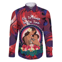 Personalised Samoa Mother's Day Family Matching Puletasi and Hawaiian Shirt I Love You Mom
