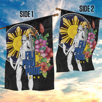 Filipinos Lapu-Lapu Hero Philippines Garden Flag Hibiscus Flowers Style