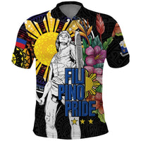 Filipinos Lapu-Lapu Hero Philippines Polo Shirt Hibiscus Flowers Style