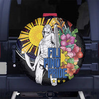 Filipinos Lapu-Lapu Hero Philippines Spare Tire Cover Hibiscus Flowers Style