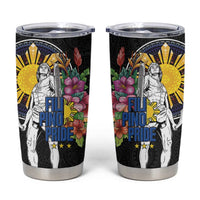 Filipinos Lapu-Lapu Hero Philippines Tumbler Cup Hibiscus Flowers Style