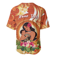 Personalised Tonga Mother's Day Baseball Jersey I Love You Mom DT04 - Polynesian Pride