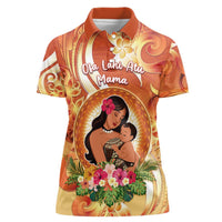 Personalised Tonga Mother's Day Women Polo Shirt I Love You Mom