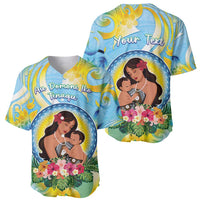 Personalised Fiji Mother's Day Baseball Jersey I Love You Mom DT04 - Polynesian Pride