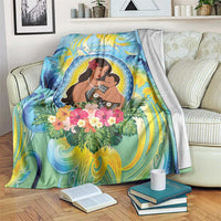 Fiji Mother's Day Blanket I Love You Mom