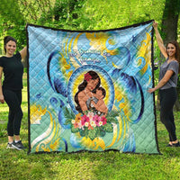 Fiji Mother's Day Quilt I Love You Mom