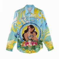 Personalised Fiji Mother's Day Women Casual Shirt I Love You Mom