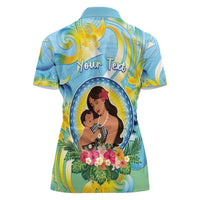 Personalised Fiji Mother's Day Women Polo Shirt I Love You Mom