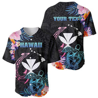 Personalised Hawaii Baseball Jersey Kanaka Maoli With Fish Hook