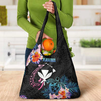 Hawaii Grocery Bag Kanaka Maoli With Fish Hook