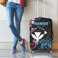 Hawaii Luggage Cover Kanaka Maoli With Fish Hook