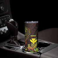 Personalised Hawaii Skinny Tumbler Kanaka Maoli With Hammerhead Shark