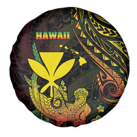Hawaii Spare Tire Cover Kanaka Maoli With Hammerhead Shark
