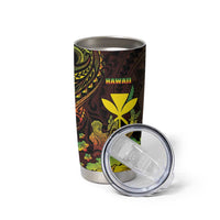 Personalised Hawaii Tumbler Cup Kanaka Maoli With Hammerhead Shark