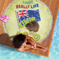 New Zealand Kiwi Beach Blanket I Just Really Like Kiwis