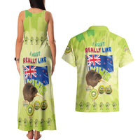 New Zealand Kiwi Couples Matching Tank Maxi Dress and Hawaiian Shirt I Just Really Like Kiwis DT04 - Polynesian Pride