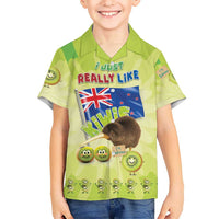 New Zealand Kiwi Kid Hawaiian Shirt I Just Really Like Kiwis