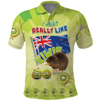 New Zealand Kiwi Polo Shirt I Just Really Like Kiwis DT04 Green - Polynesian Pride