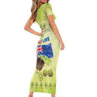 New Zealand Kiwi Short Sleeve Bodycon Dress I Just Really Like Kiwis