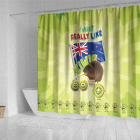 New Zealand Kiwi Shower Curtain I Just Really Like Kiwis
