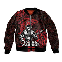 Hawaii Ikaika Warrior Bomber Jacket Hawaiian Tribal Tattoo