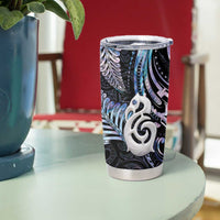 New Zealand Aotearoa Tumbler Cup Maori Hei Manaia Purple Paua Shell