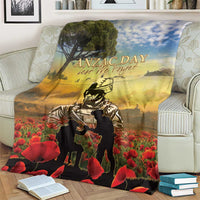 New Zealand ANZAC Day Blanket The Ode Remembrance And Poppy