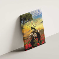 New Zealand ANZAC Day Canvas Wall Art The Ode Remembrance And Poppy