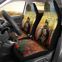 New Zealand ANZAC Day Car Seat Cover The Ode Remembrance And Poppy