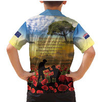 New Zealand ANZAC Day Family Matching Mermaid Dress and Hawaiian Shirt The Ode Remembrance And Poppy
