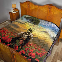 New Zealand ANZAC Day Quilt The Ode Remembrance And Poppy