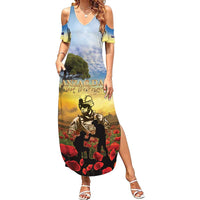New Zealand ANZAC Day Summer Maxi Dress The Ode Remembrance And Poppy